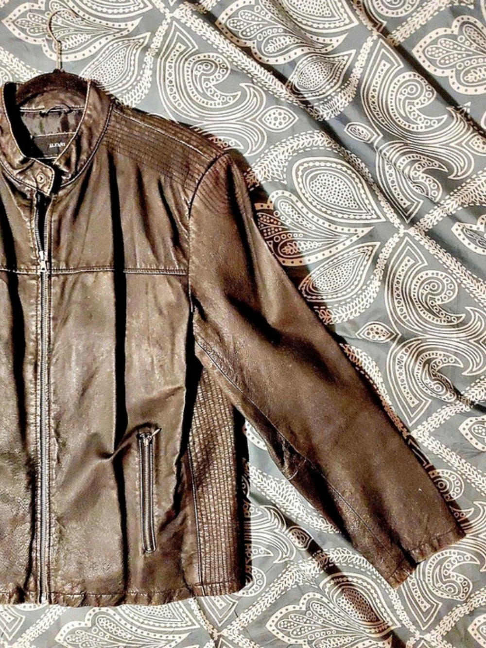 Collection Of "Alfani" Black Zip Moto Jacket. XL. (Men)
